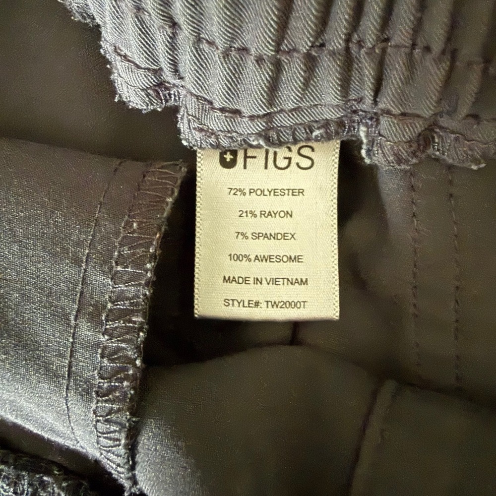 FIGS Graphite Scrub Set Women's Small Catarina Top & Yola Pants Technical S/T - Picture 7 of 11